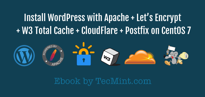 Install WordPress Apache Letsencrypt W3Cache Cloudflare Postfix Book